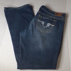 Royal Blue Women's Bootcut Blue Jeans Size 15 x 35 Tall